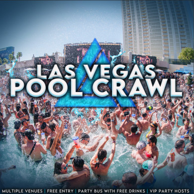 Las Vegas: Pool Crawl with Free Drinks on the Party Bus